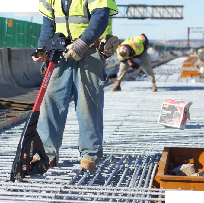 Wiązarka prętów zbrojeniowych MAX Twintier RB401T-E - 1